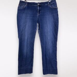 J. Jill Jeans Stretch Women’s Sz 12 X-Large‎ Cuffed Everyday Work Casual Midrise